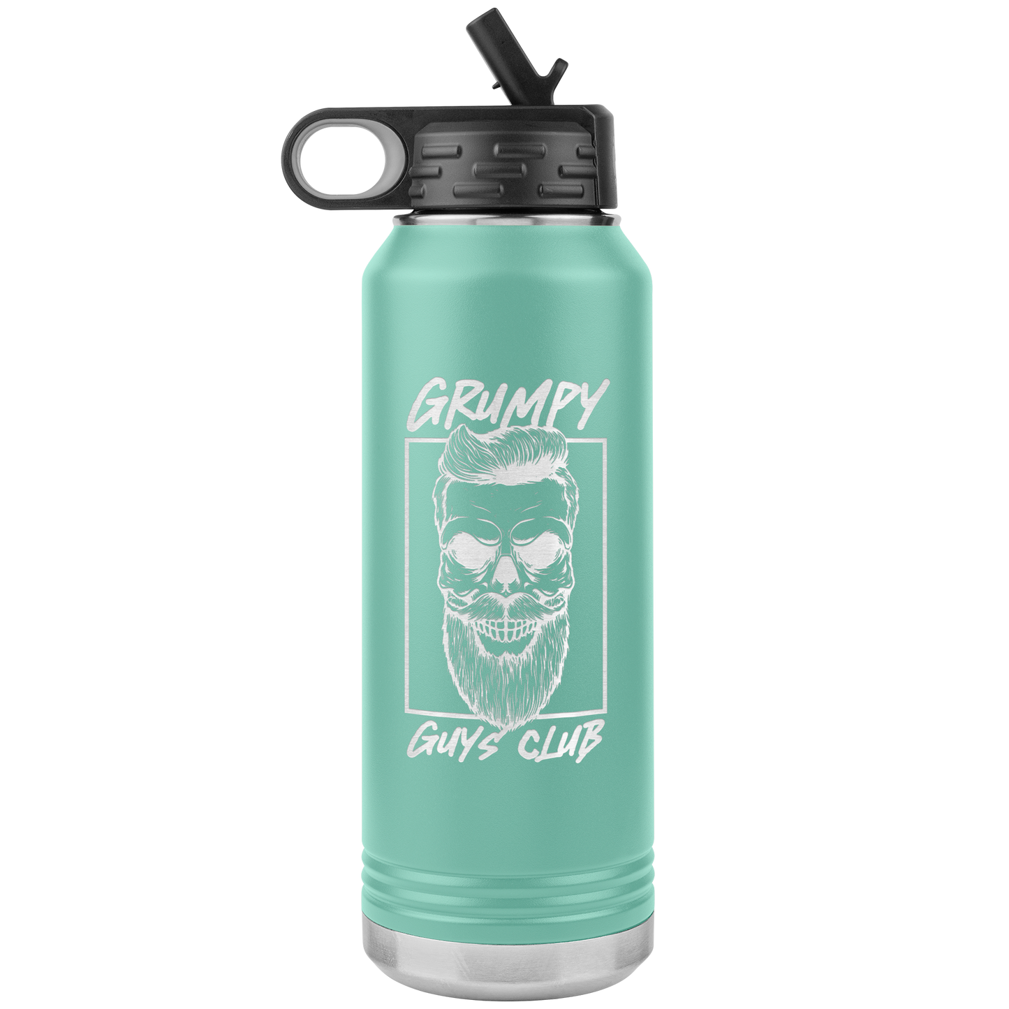 GRUMPY GUYS CLUB SKULL 32 OZ WATER BOTTLE
