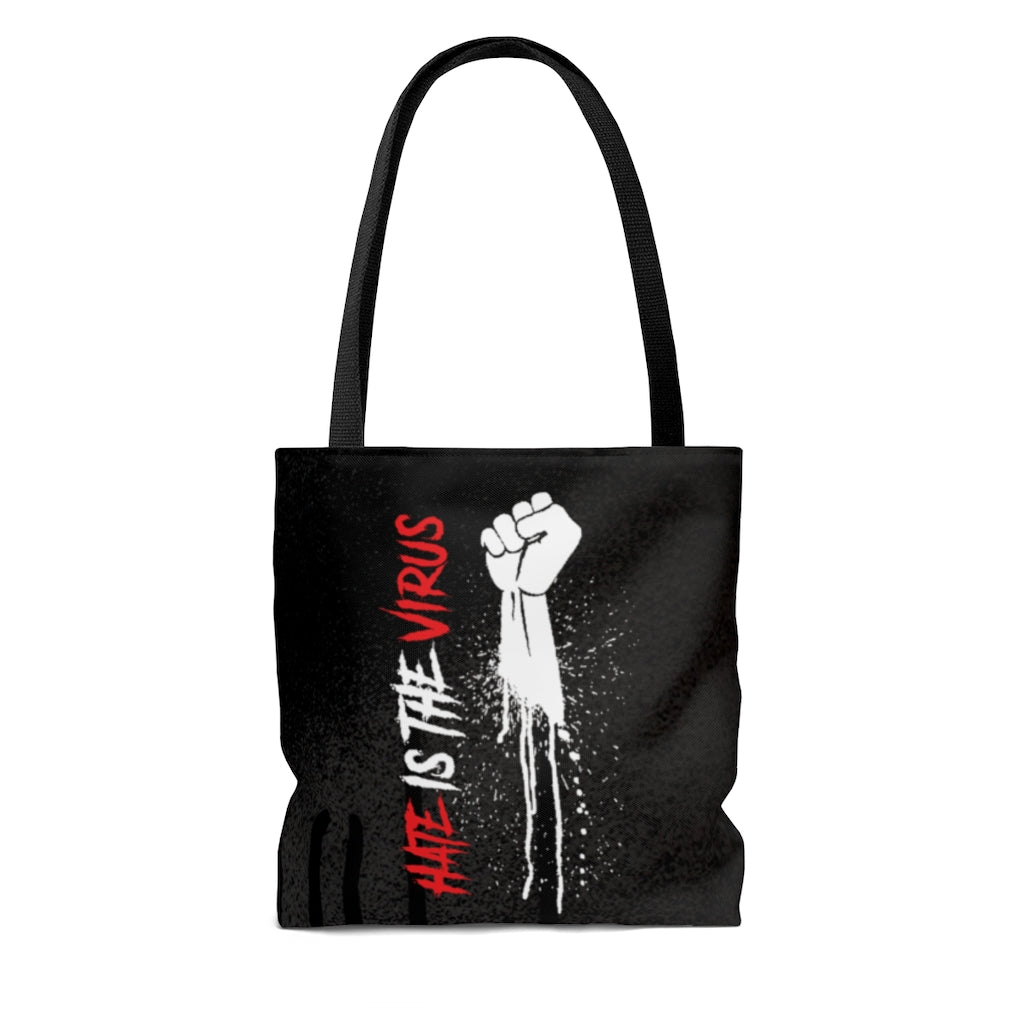 HATE IS THE VIRUS DRIP Tote Bag