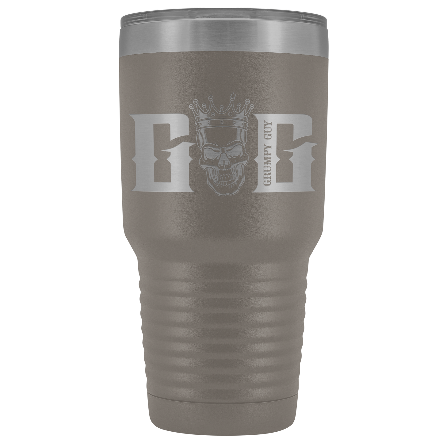 GRUMPY SKULL TUMBLER
