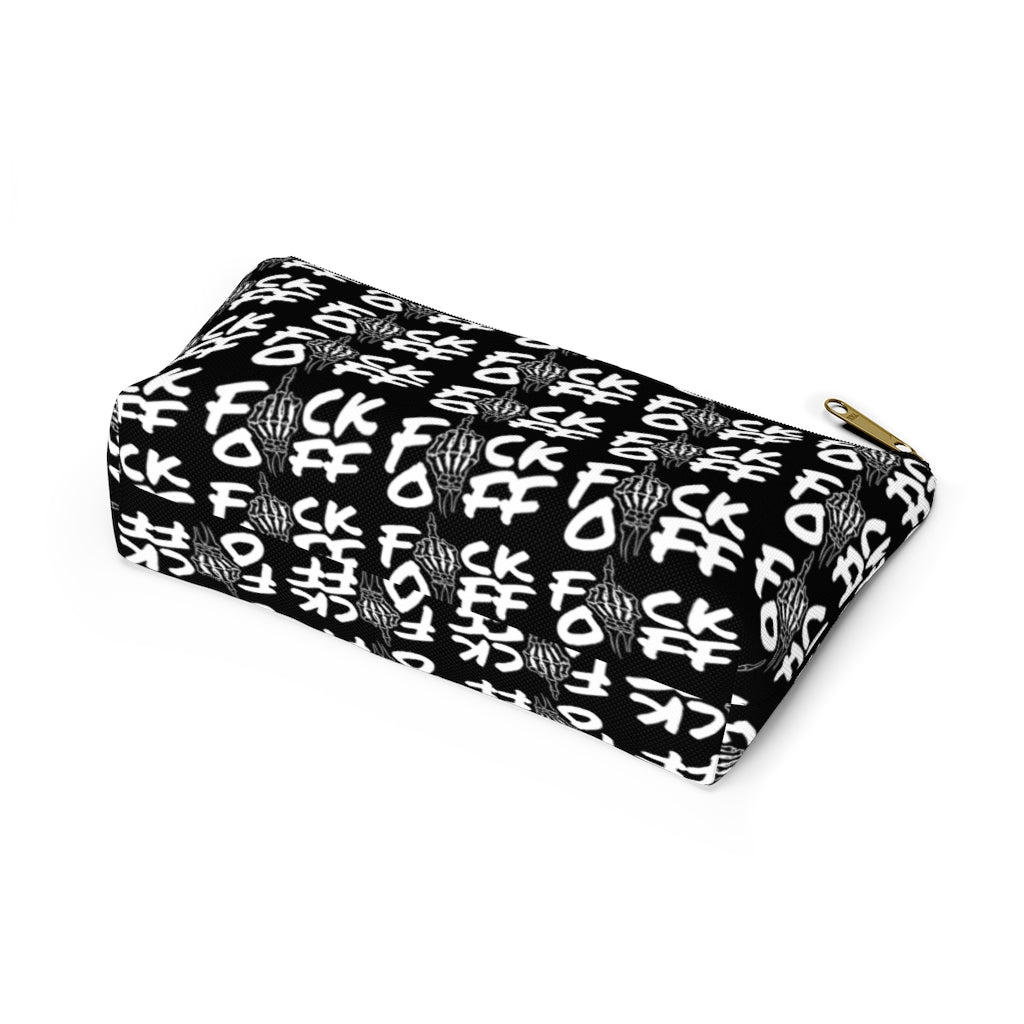 F*CK OFF Accessory Pouch w T-bottom