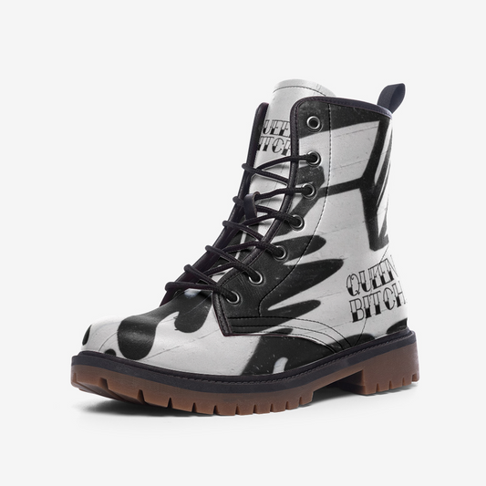 QUEEN BITCH TATTOO Casual Leather Lightweight boots MT