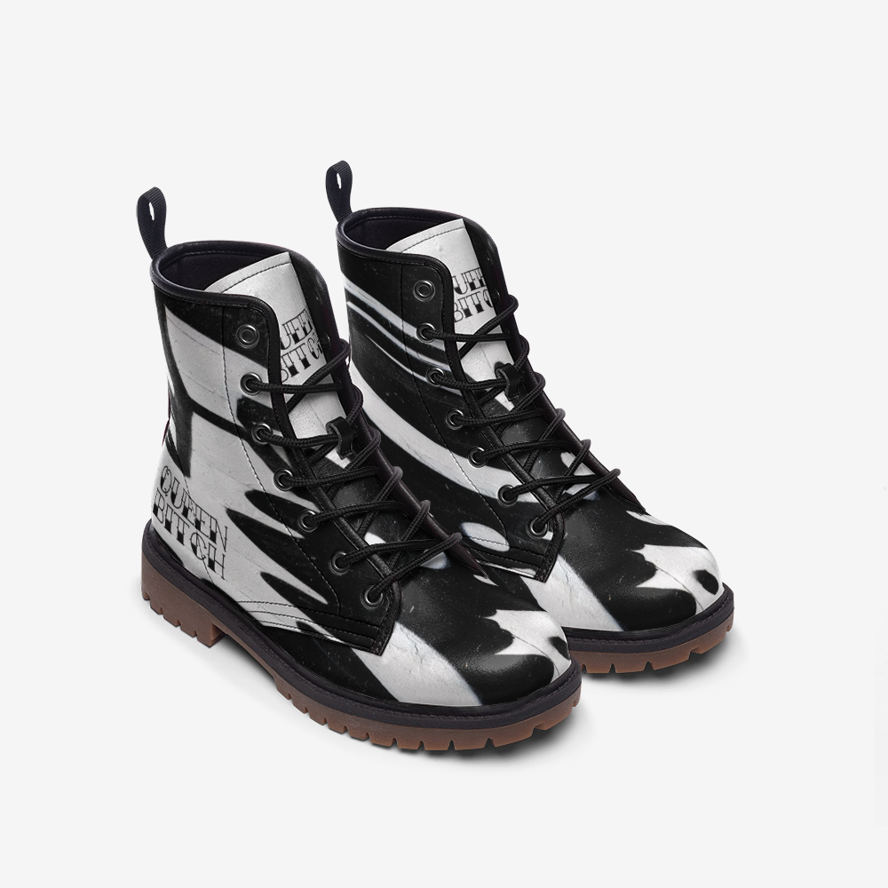 QUEEN BITCH TATTOO Casual Leather Lightweight boots MT