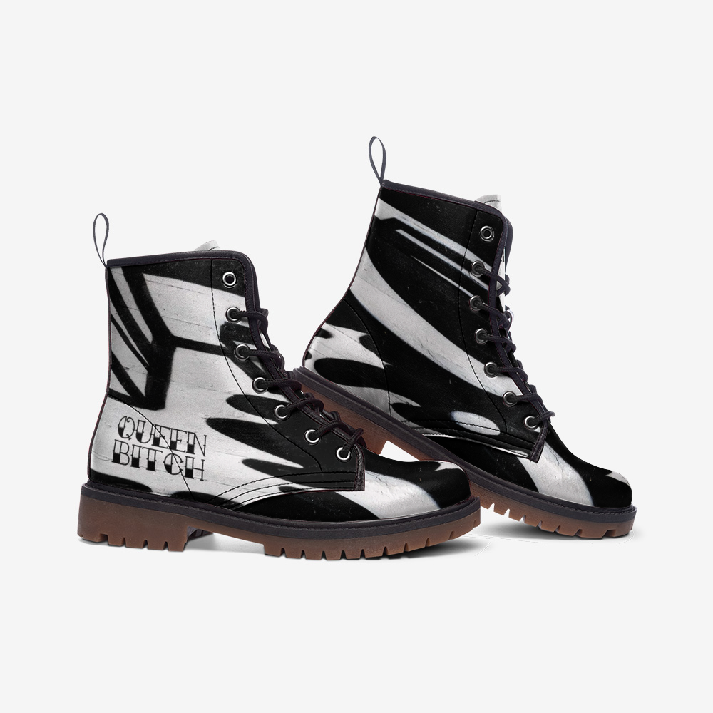 QUEEN BITCH TATTOO Casual Leather Lightweight boots MT