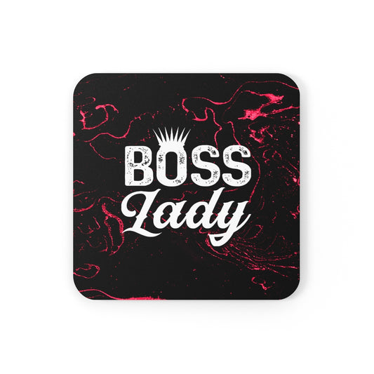 BOSS LADY Corkwood Coaster Set