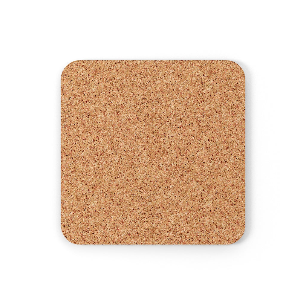 GRUMPY ASS GUYS CLUB BLUE SKULL Corkwood Coaster Set