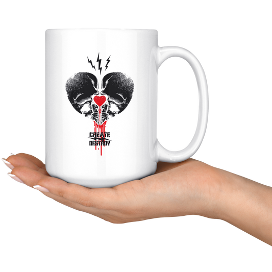 CREATE DESTROY BAD ASS HUMAN MUG