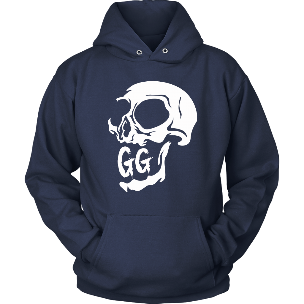 GRUMPY CREEPY SKULL HOODIE