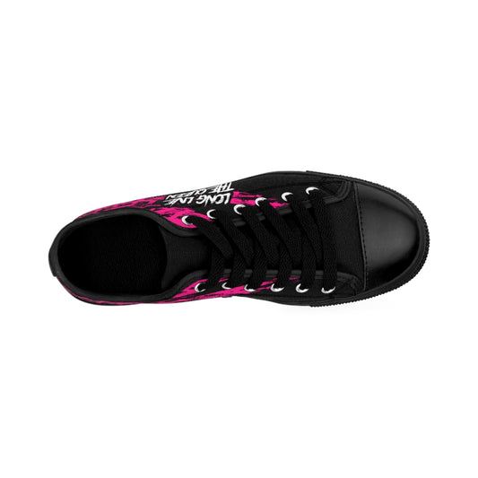 LONG LIVE THE QUEEN BLACK SOLE Women's Low Tops