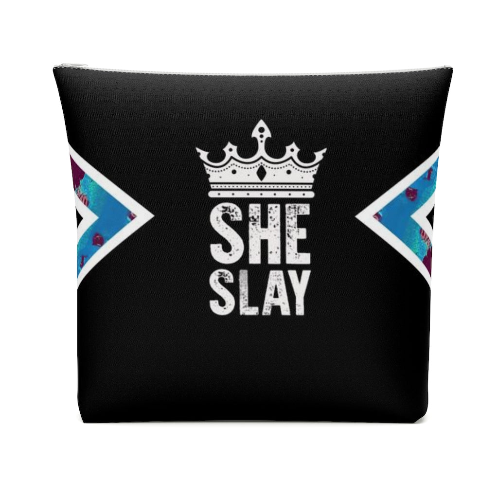 SHE SLAY Cotton Cosmetic Bag