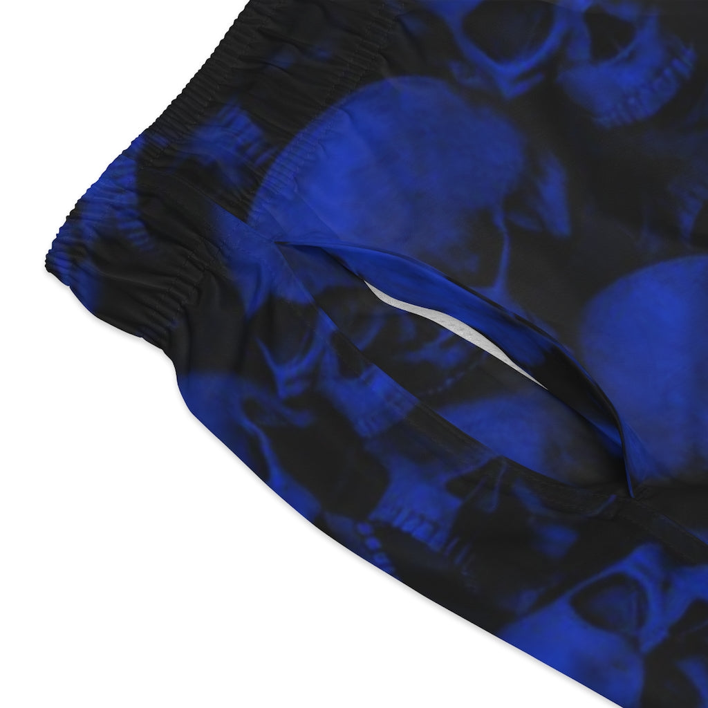 GRUMPY ASS GUYS CLUB BLUE SKULLS Swim Trunks
