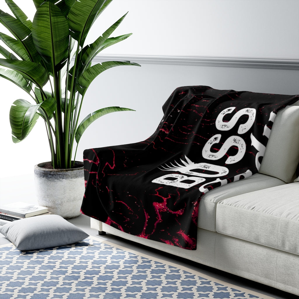 BOSS LADY Sherpa Fleece Blanket