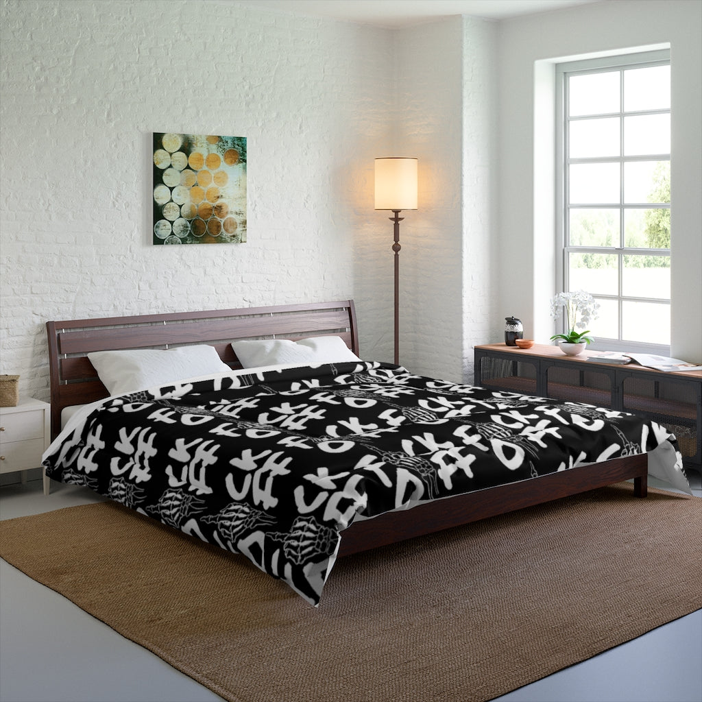 F*CK OFF BLACK Comforter