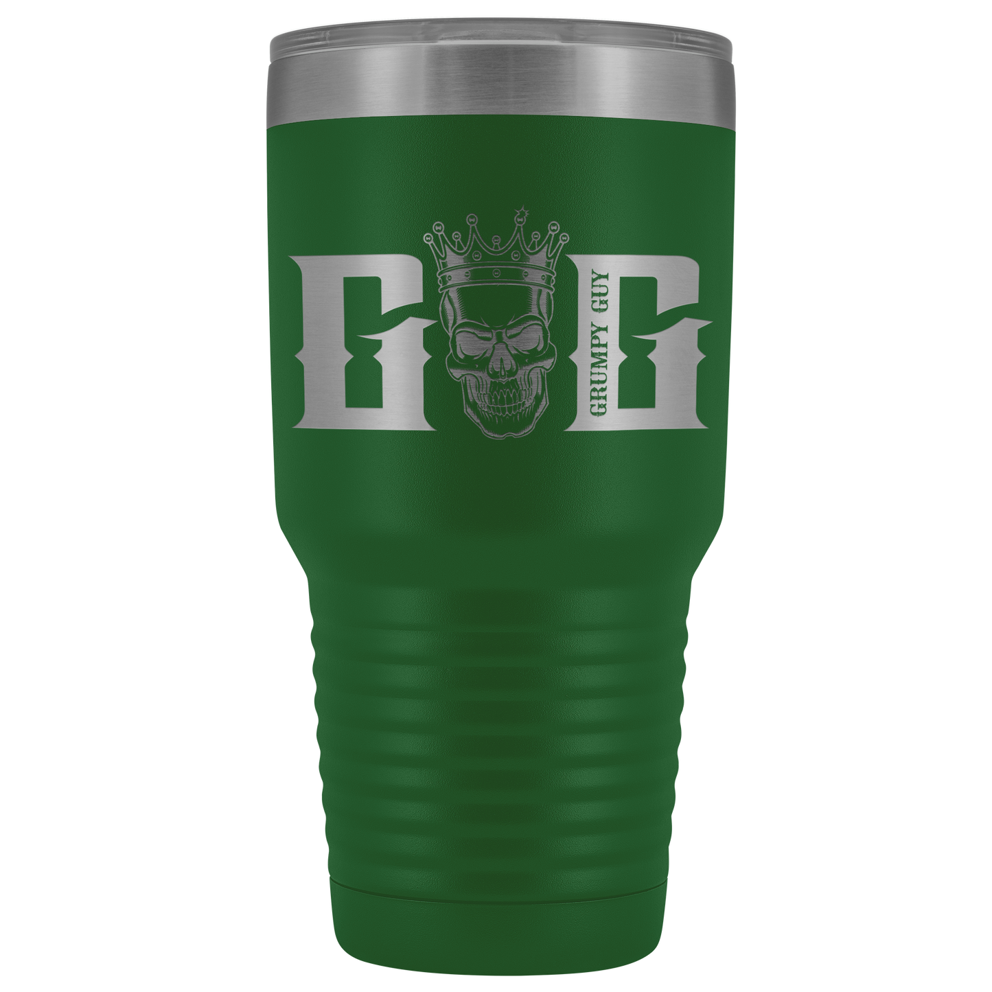 GRUMPY SKULL TUMBLER