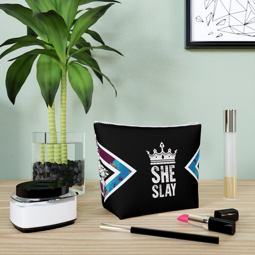SHE SLAY Cotton Cosmetic Bag