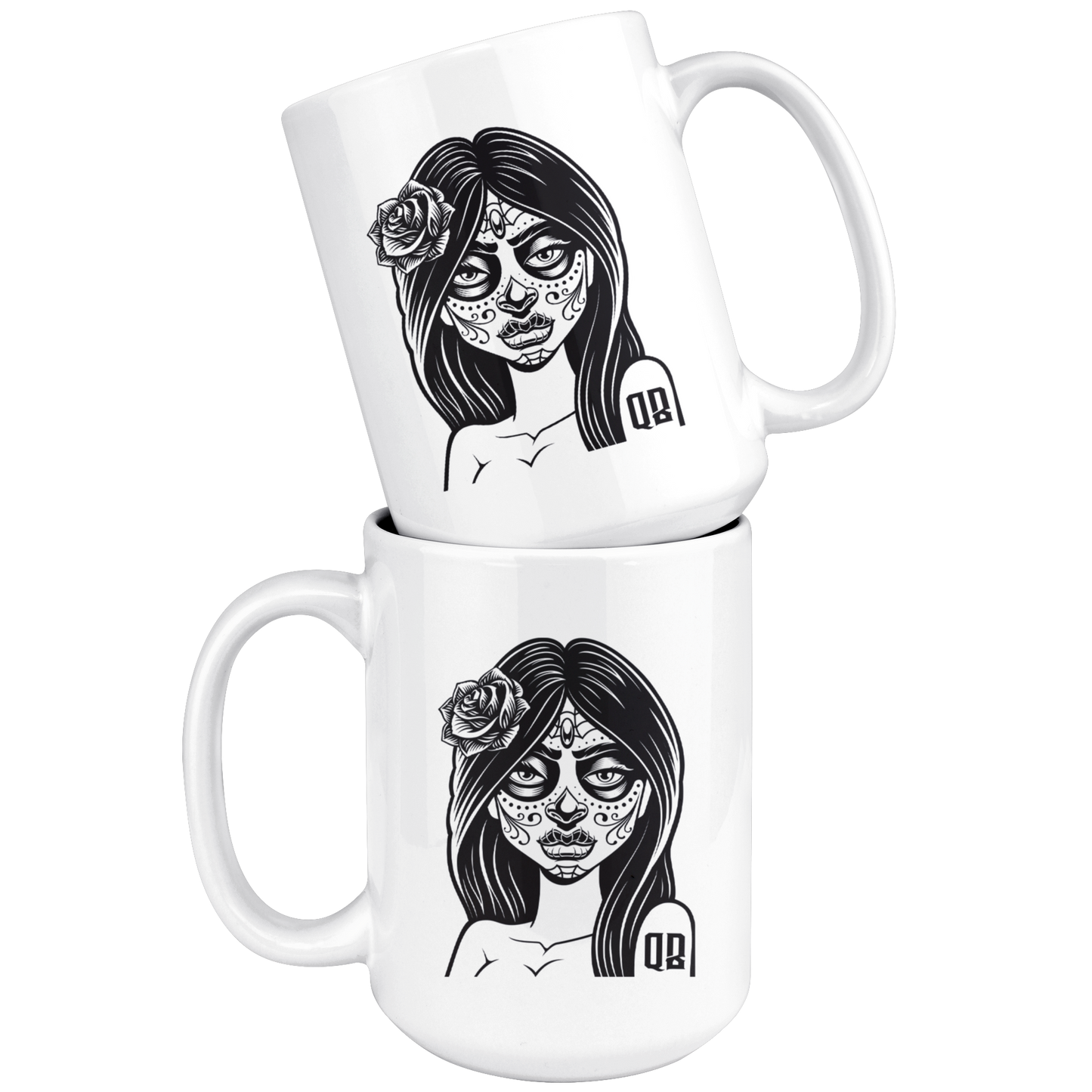 QB CLASSY DAY OF THE DEAD MUG
