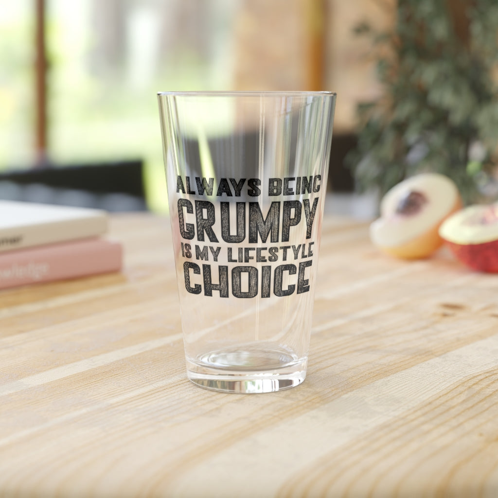 GRUMPY GUYS LIFESTYLE PINT GLASS