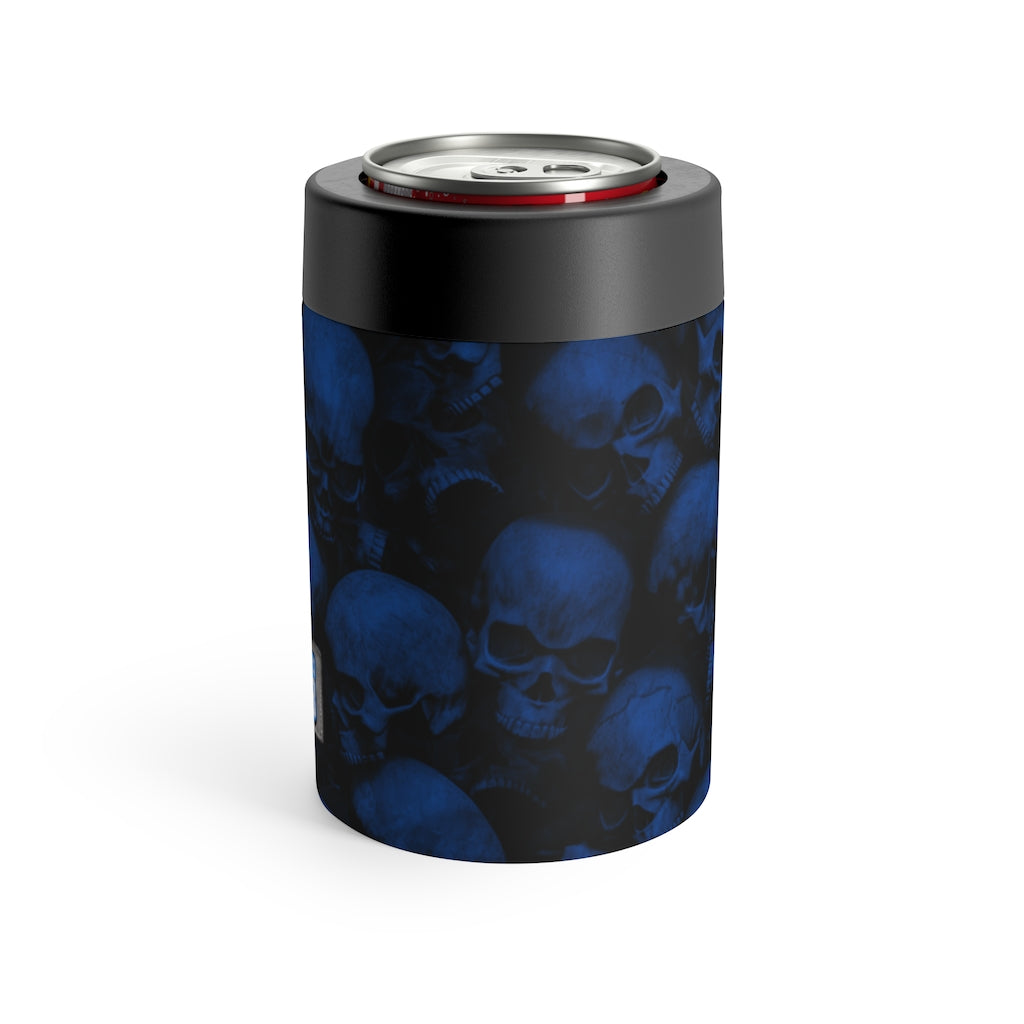 GRUMPY ASS GUYS CLUB BLUE SKULL Can Holder