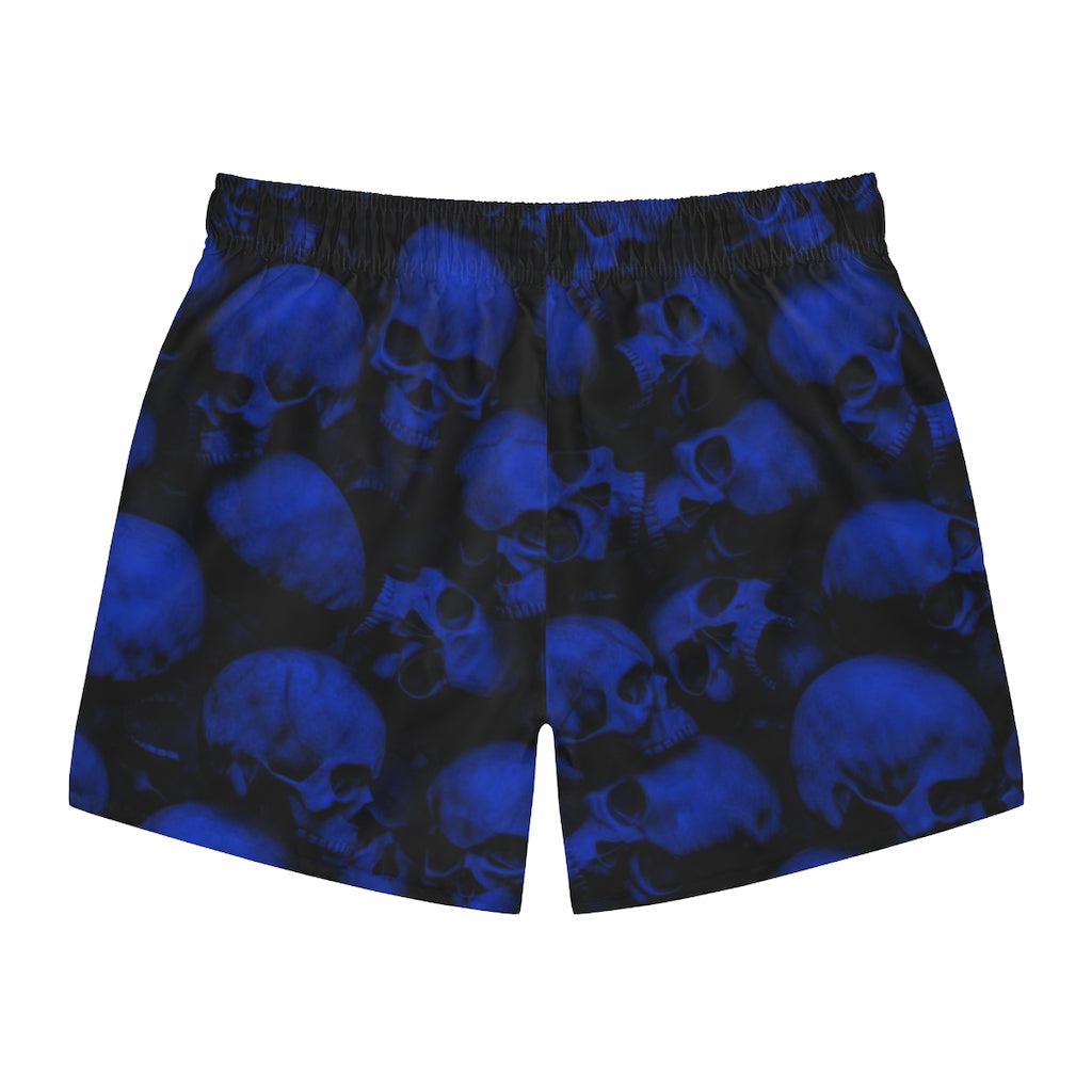 GRUMPY ASS GUYS CLUB BLUE SKULLS Swim Trunks