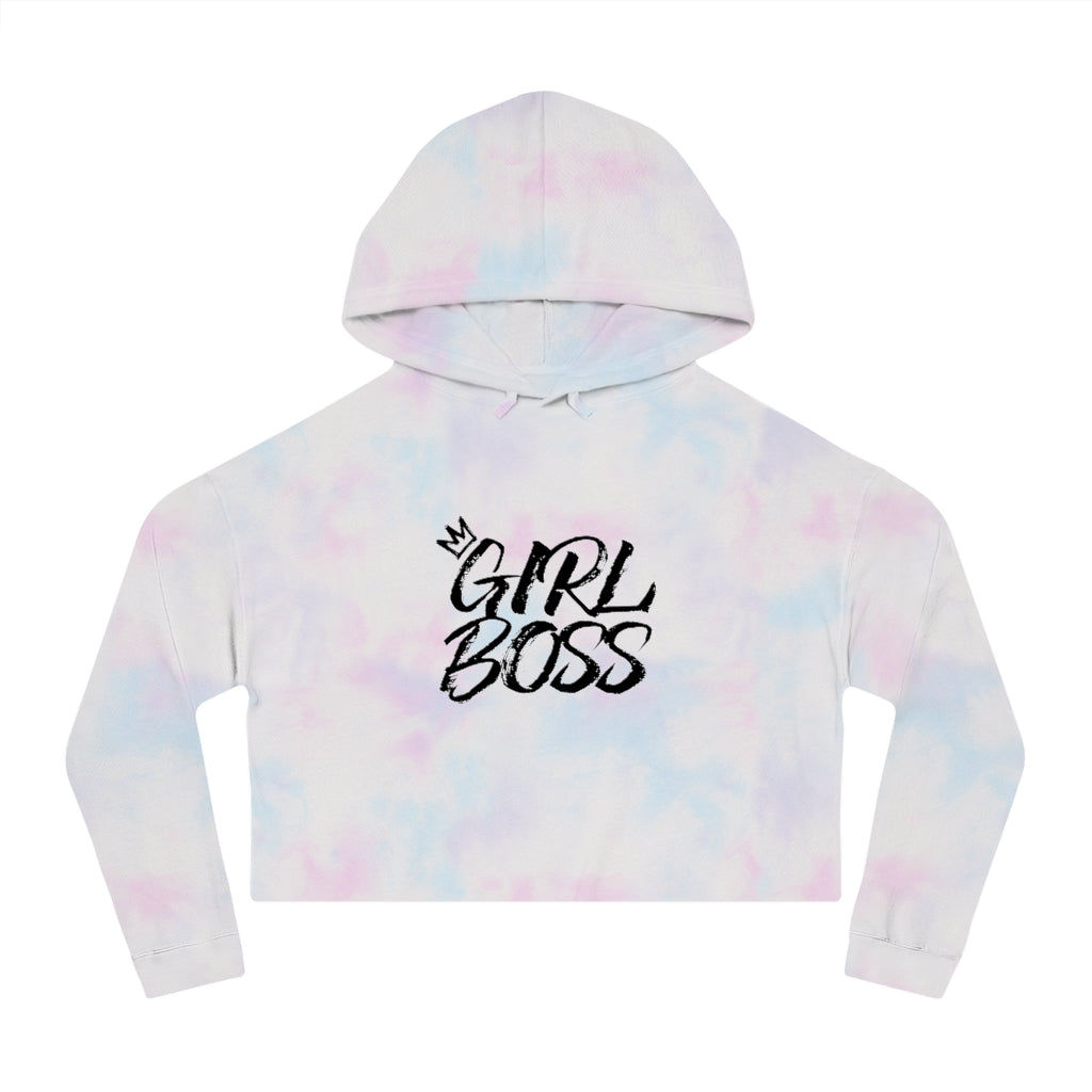 GIRL BOSS Cropped Hooded Sweatshirt