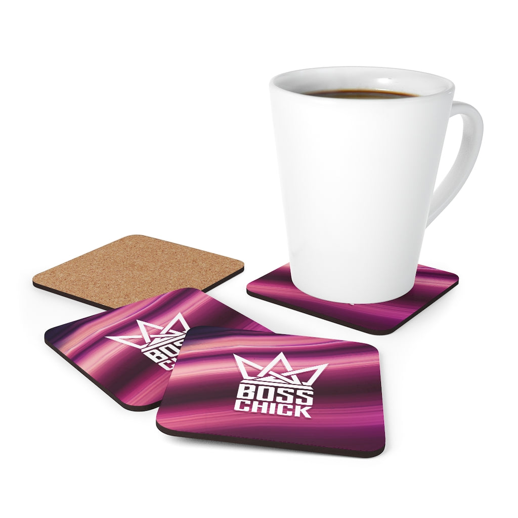 BOSS CHICK Corkwood Coaster Set