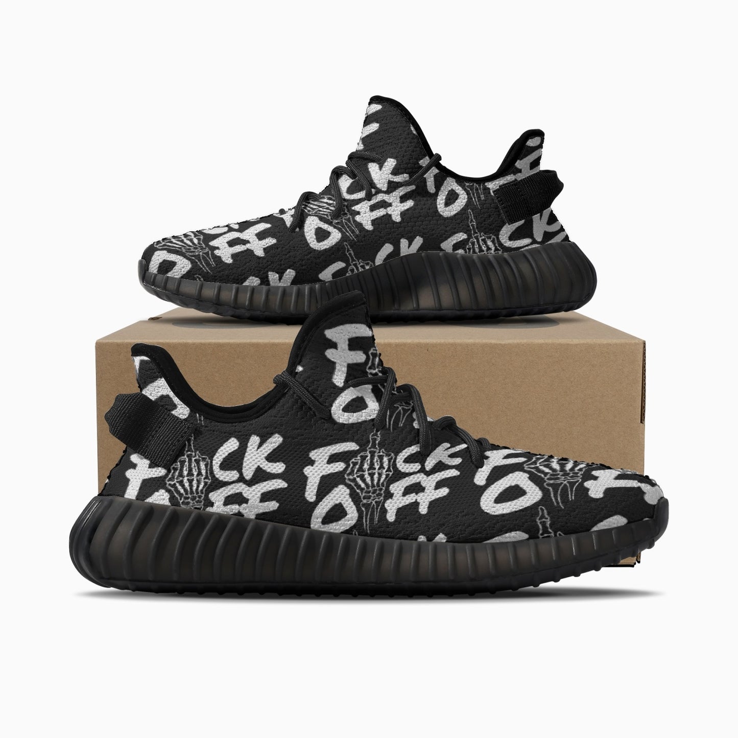 F*CK OFF Trendy Mesh Knit Sneakers