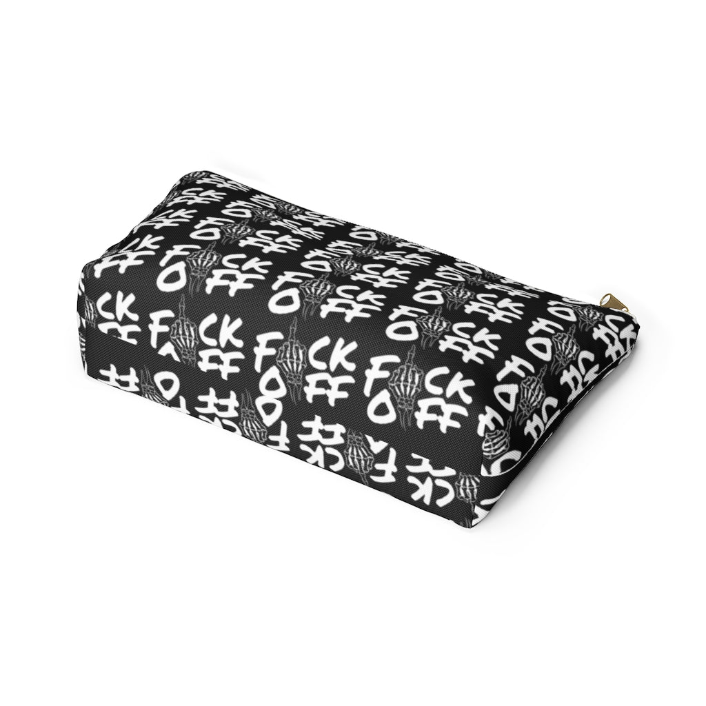 F*CK OFF Accessory Pouch w T-bottom