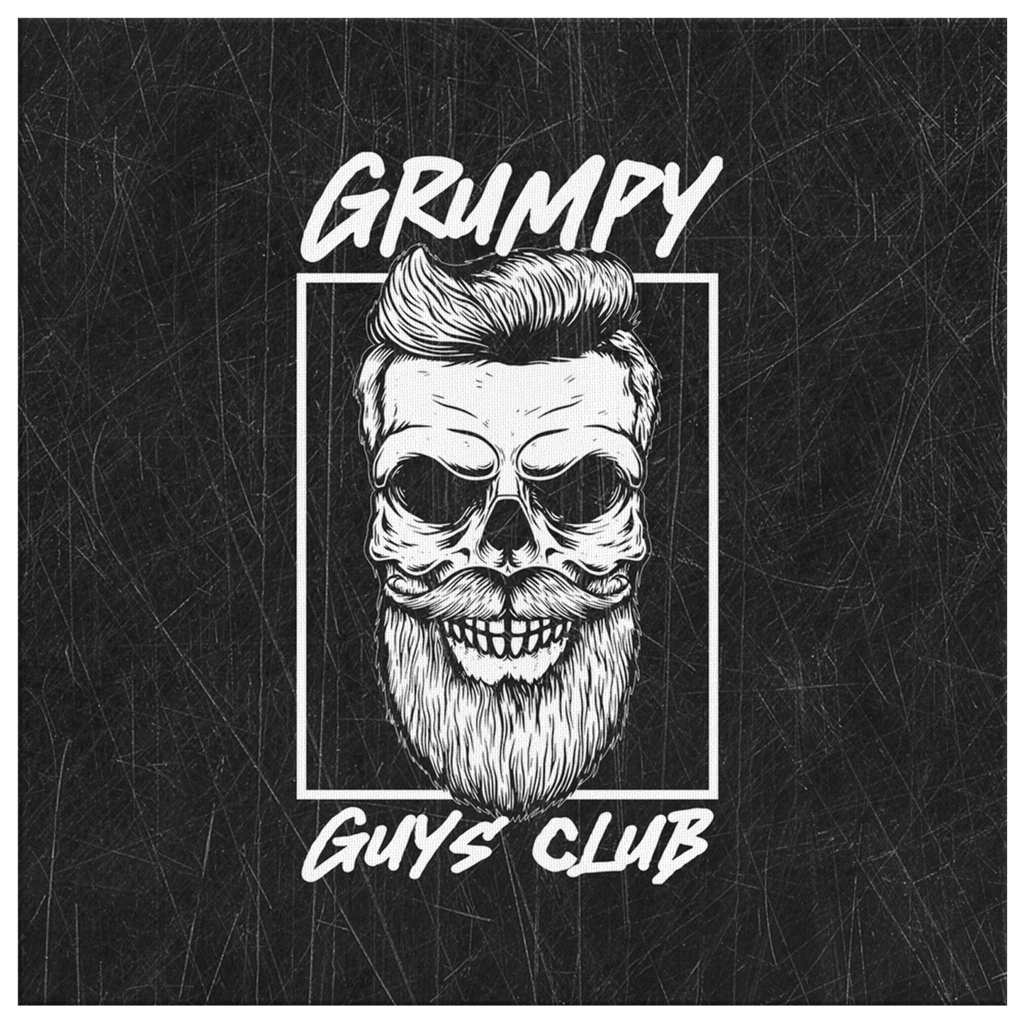 GRUMPY GUYS CLUB SKULL GALLERY CANVAS WALL ART