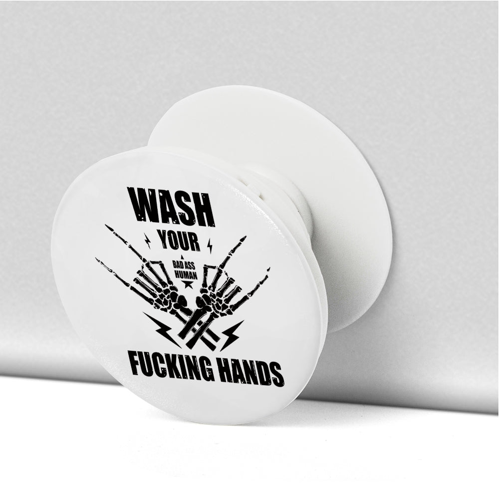 WASH YOUR ROCK HANDS PHONE POP SOCKET