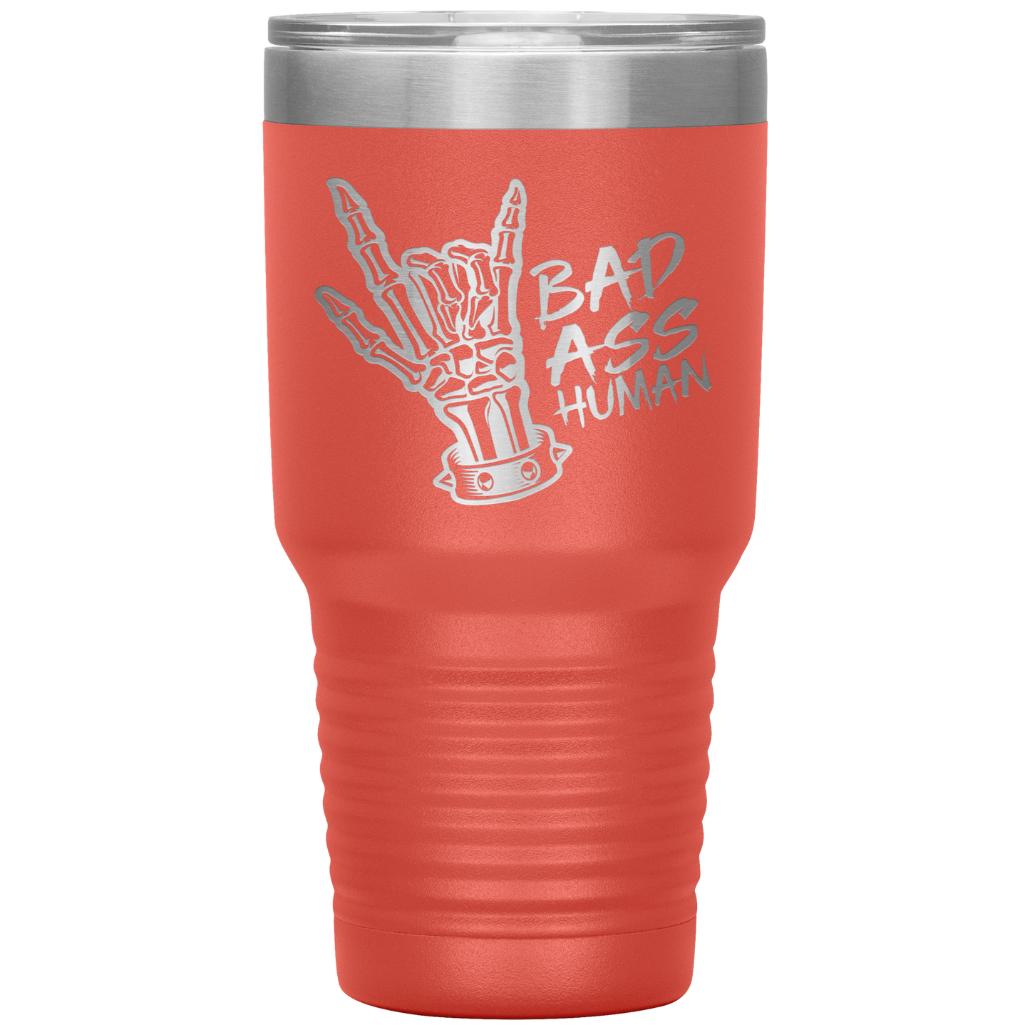 BAD ASS HUMAN SKULL ROCK TUMBLER