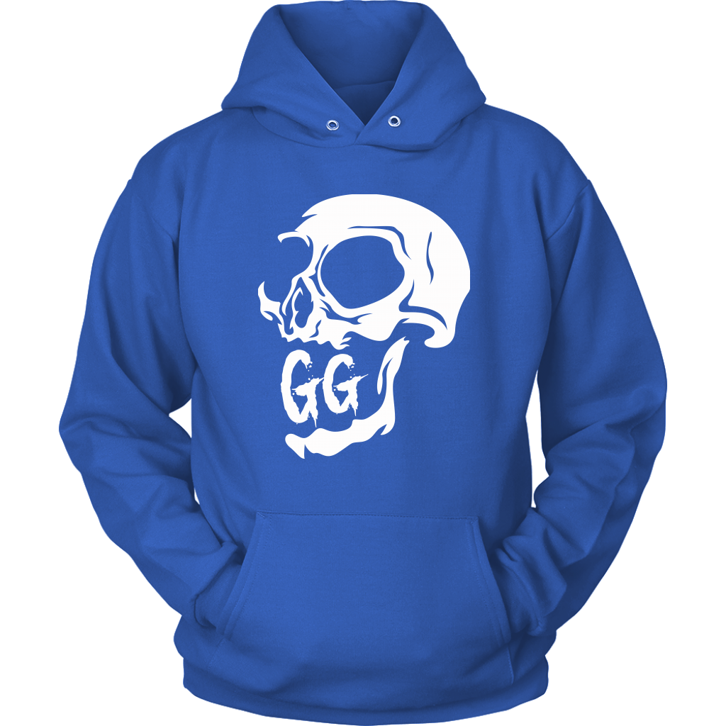 GRUMPY CREEPY SKULL HOODIE