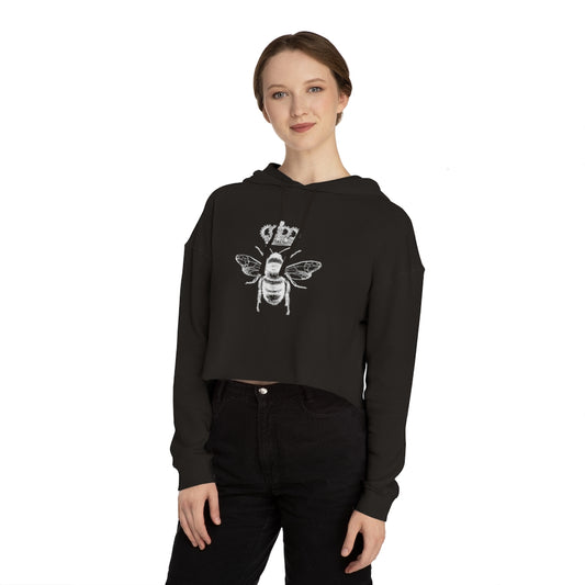 QB CLASSY QUEEN BEE Cropped Hooded Sweatshirt
