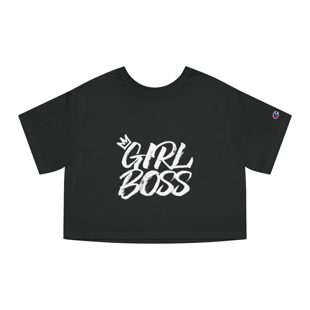 GIRL BOSS Champion Women's Heritage Cropped T-Shirt