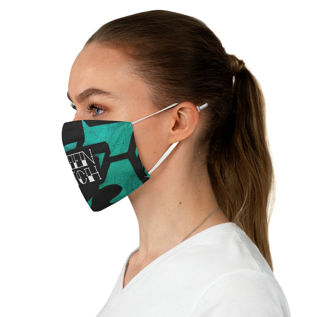 QUEEN BITCH TATTOO GRAFFITI Fabric Face Mask