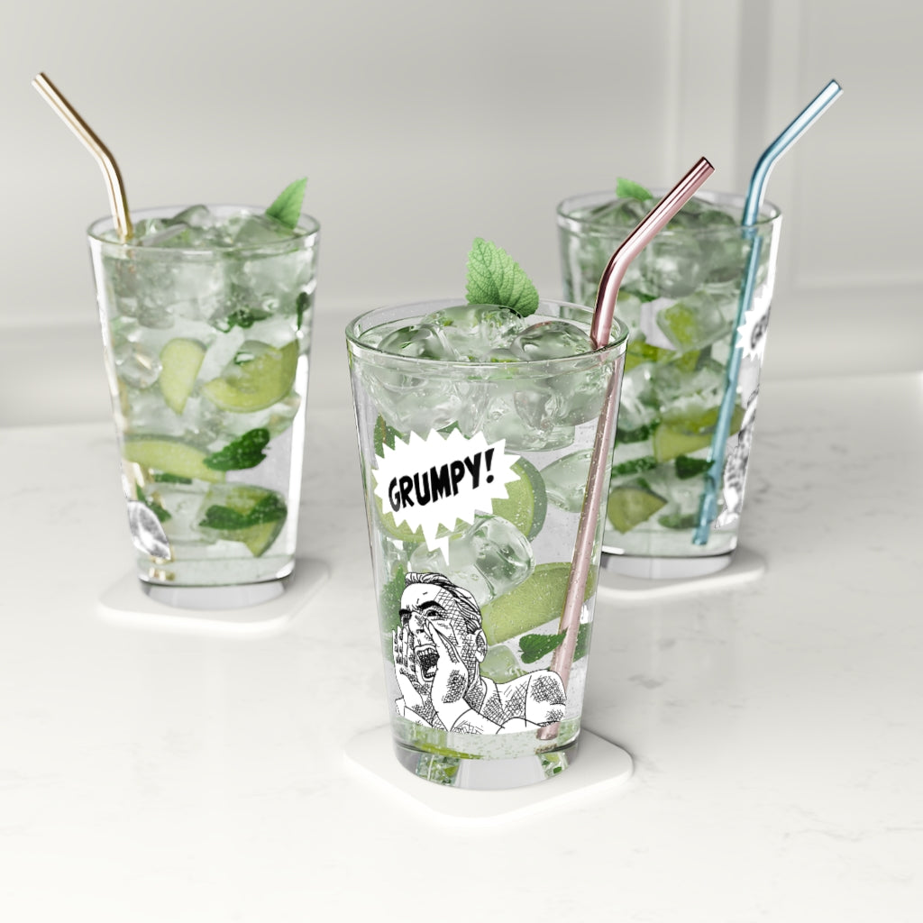GRUMPY GUYS SCREAM PINT GLASS