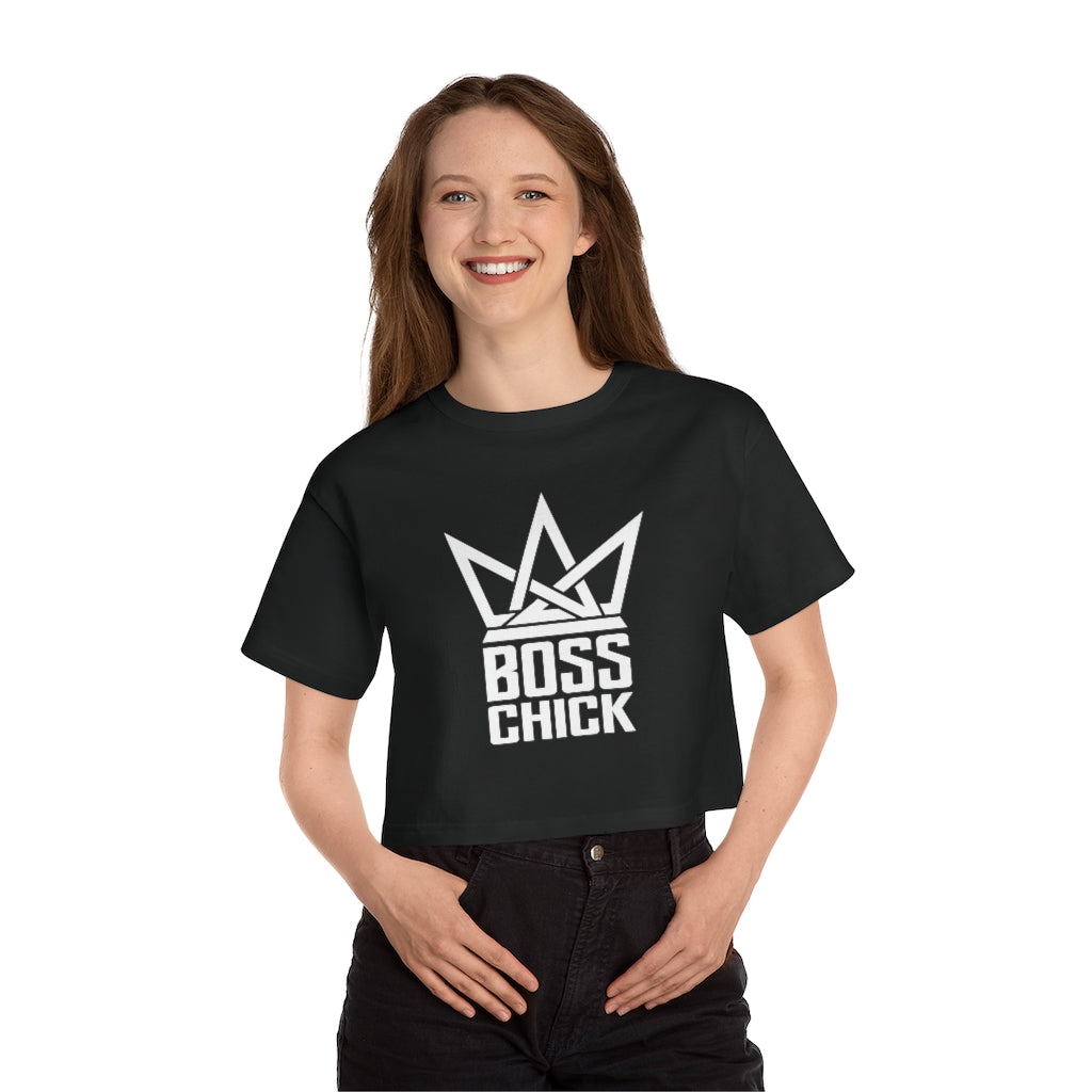 BOSS CHICK Champion Women's Heritage Cropped T-Shirt
