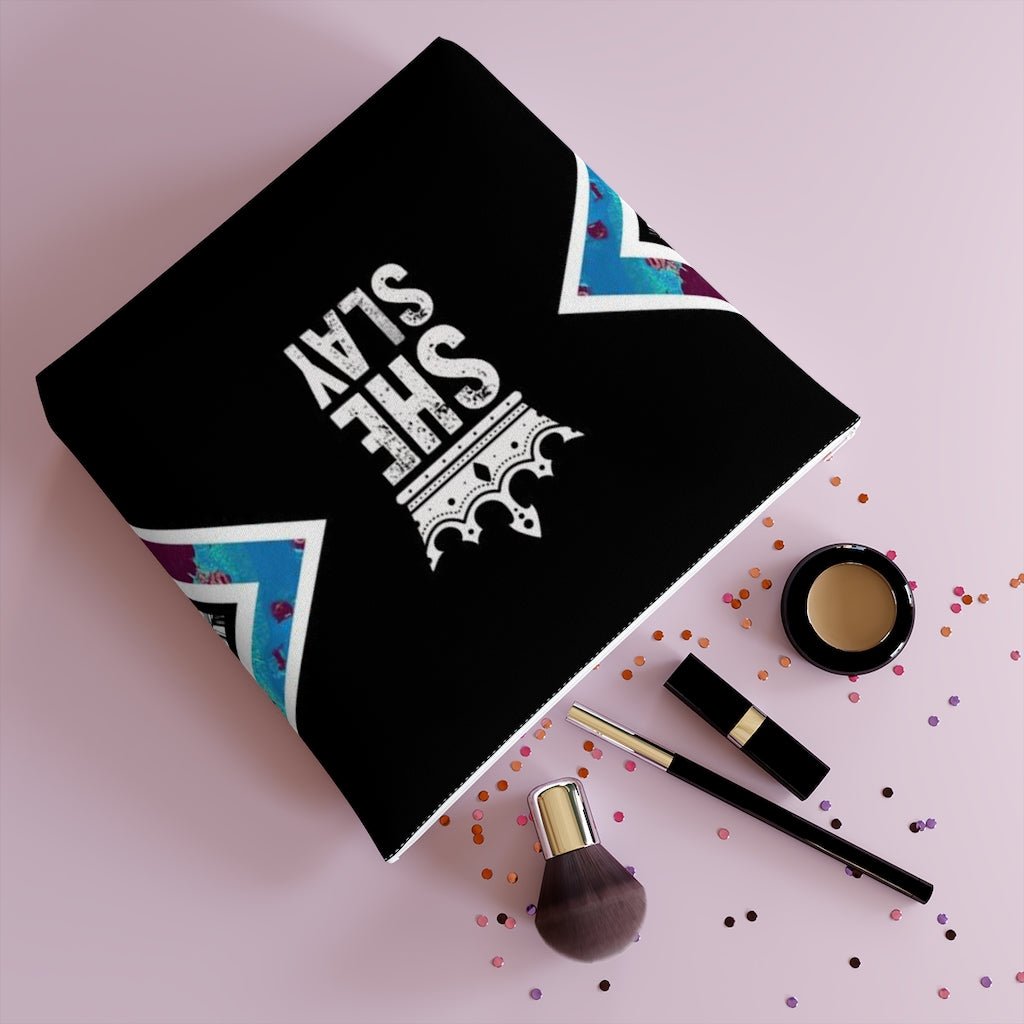 SHE SLAY Cotton Cosmetic Bag