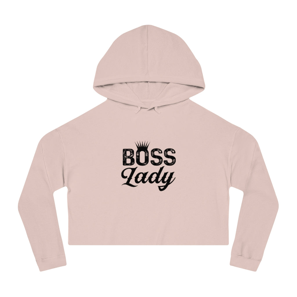BOSS LADY Cropped Hooded Sweatshirt