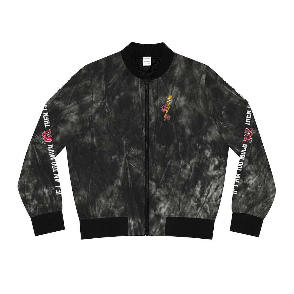 TOO MUCH FIND LESS Women's Bomber Jacket