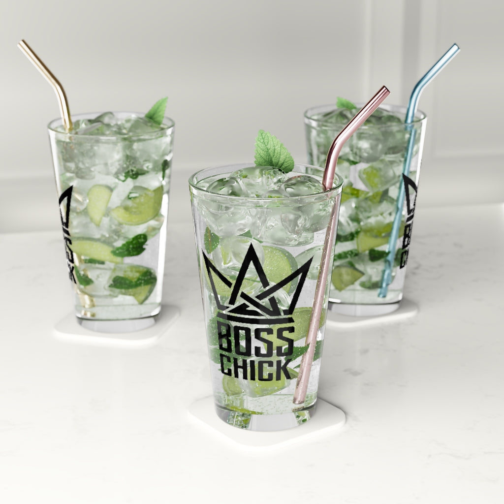 BOSS CHICK PINT GLASS