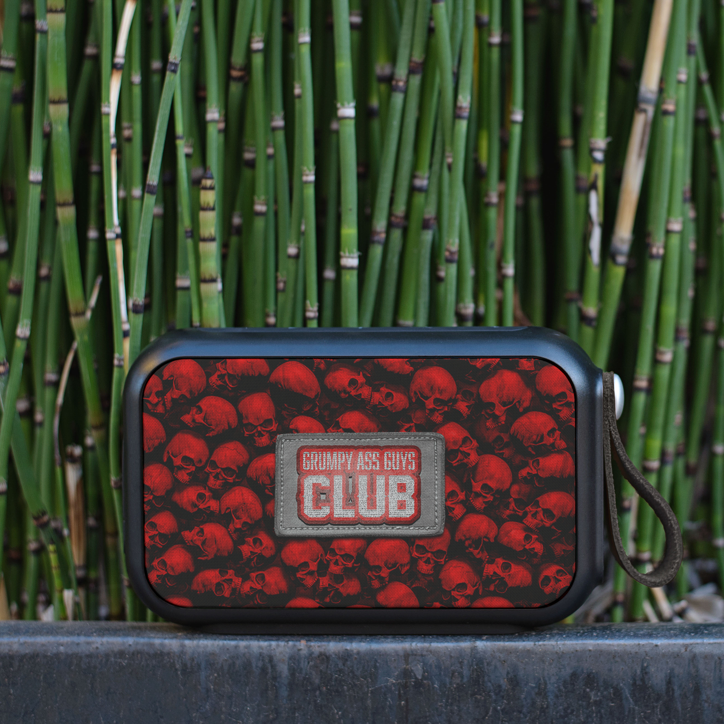 GRUMPY ASS GUYS CLUB RED SKULL Bluetooth Wireless Speaker