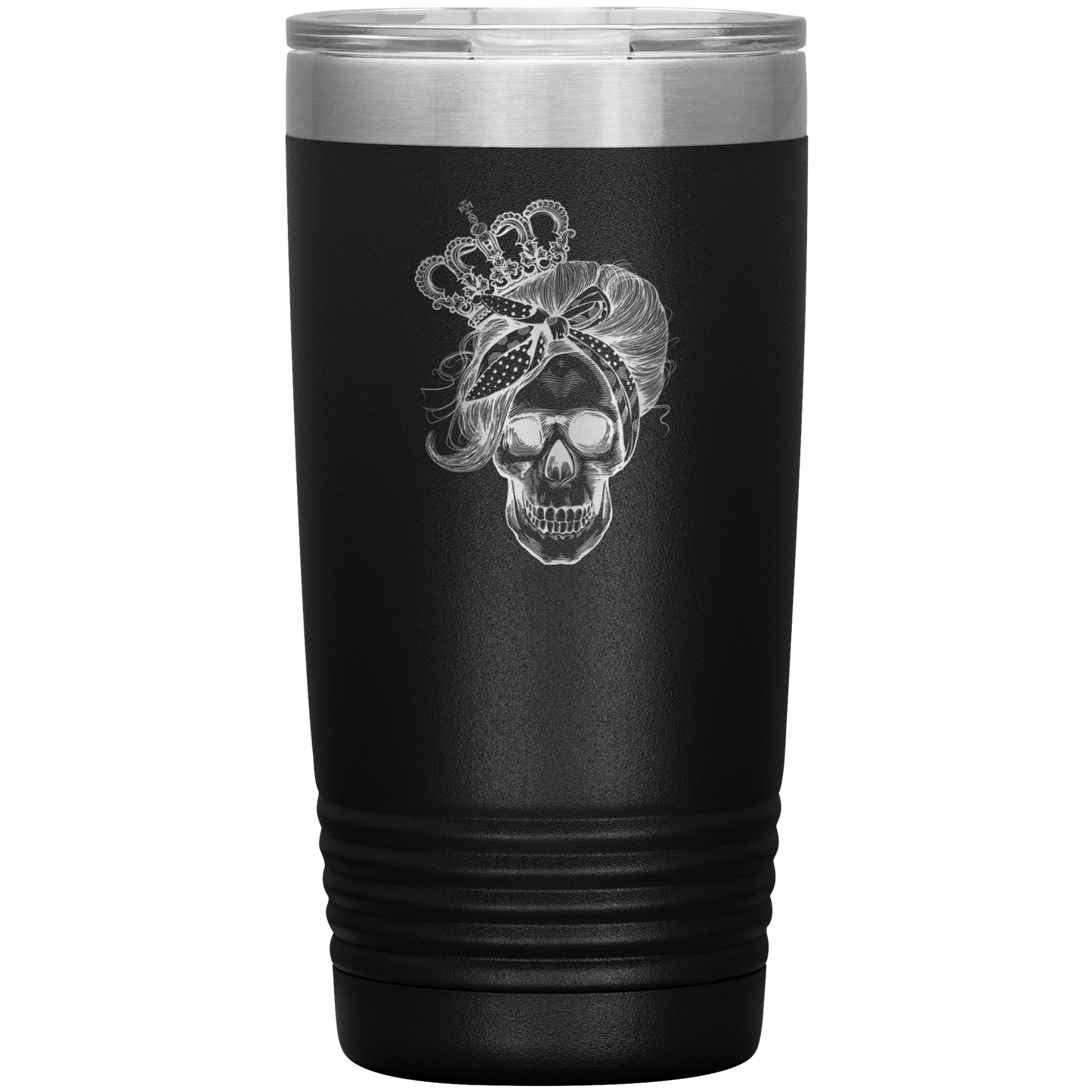 LONG LIVE THE QUEEN SKULL 20 OZ TUMBLER