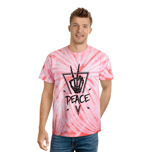 PEACE OUT Tie-Dye Tee / Cyclone