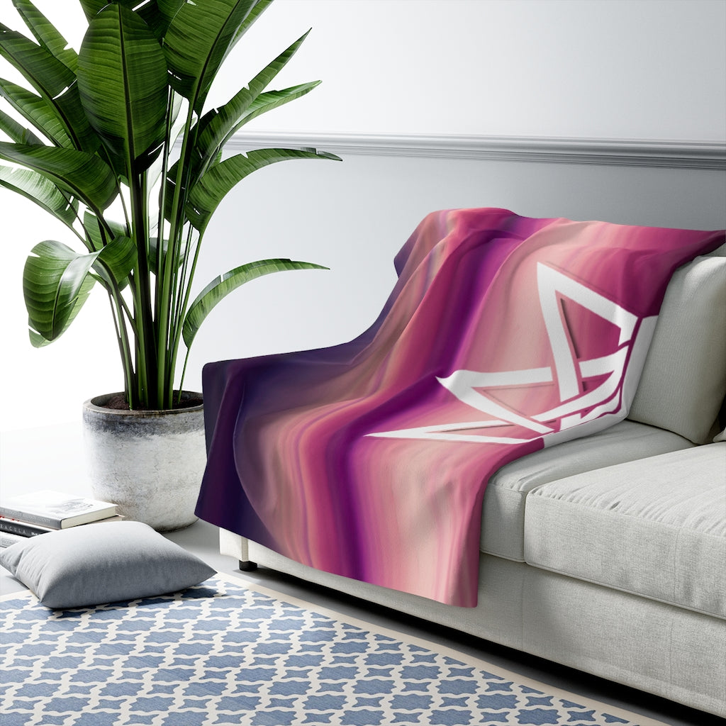 BOSS CHCK Sherpa Fleece Blanket