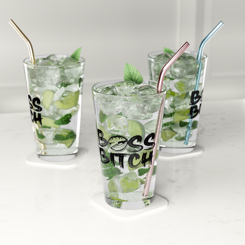 BOSS BITCH PINT GLASS