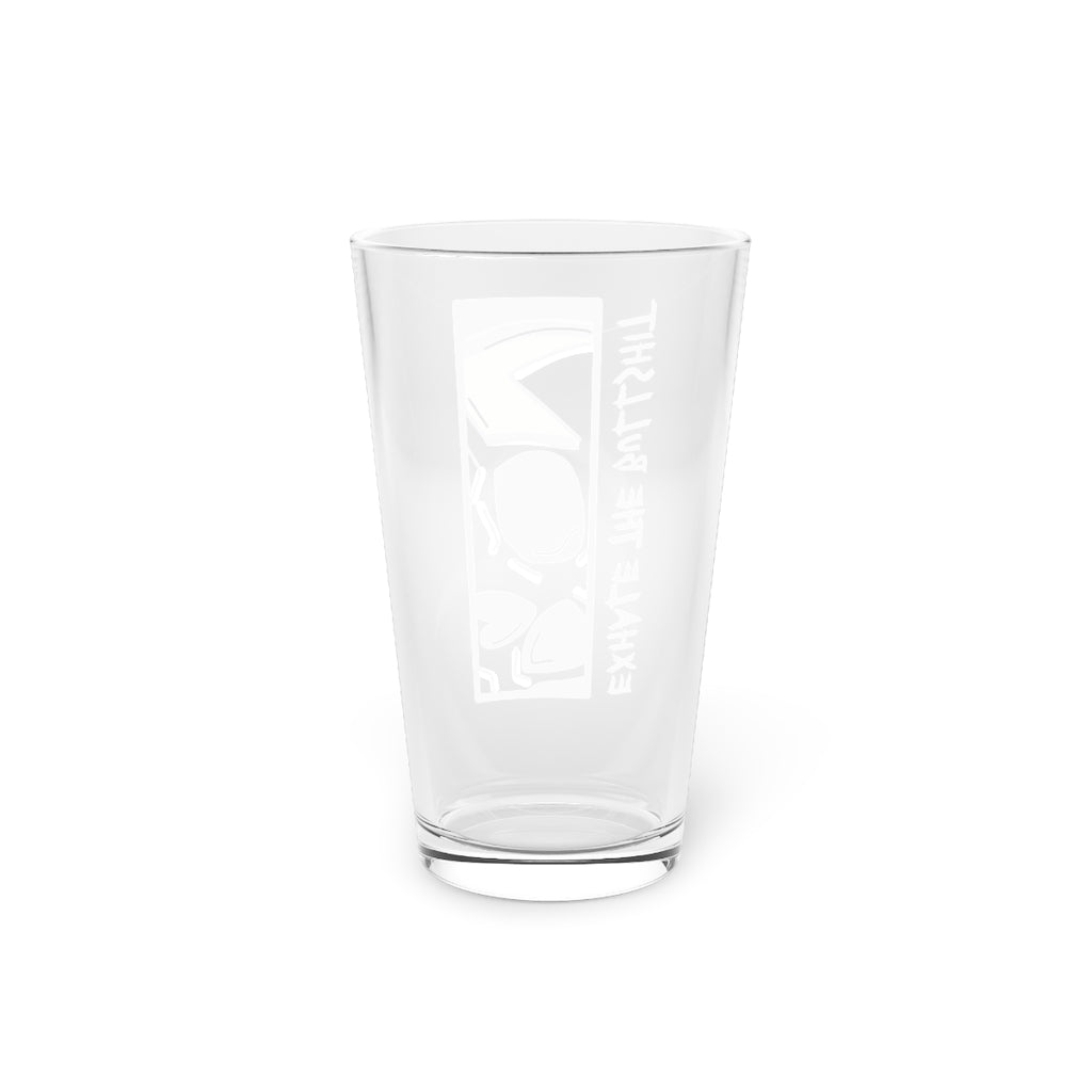 EXHALE THE BULLSHIT PINT GLASS