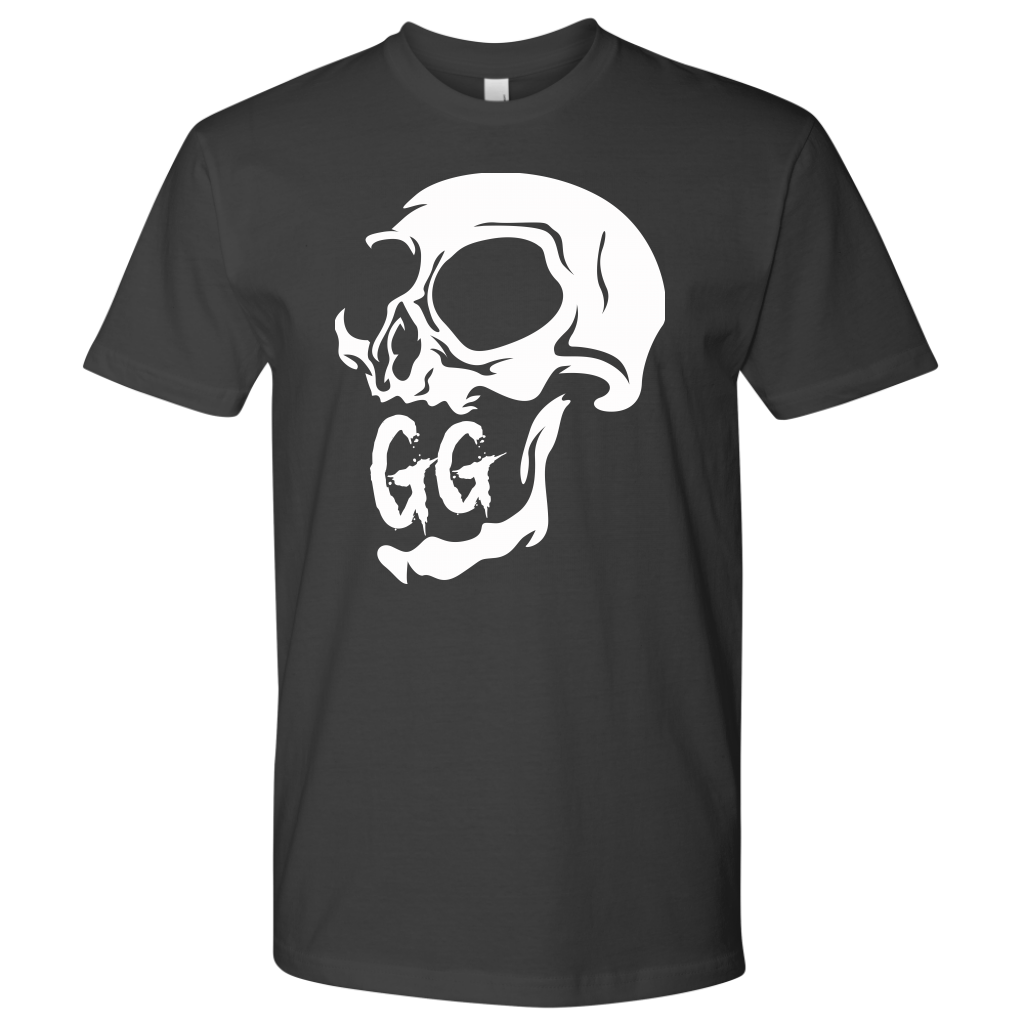 GRUMPY GUY CREEPY SKULL TSHIRT