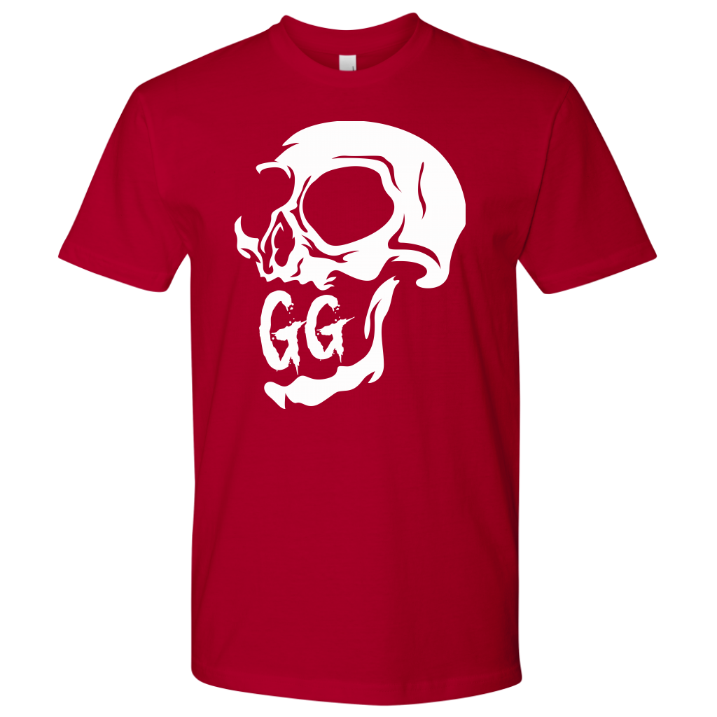 GRUMPY GUY CREEPY SKULL TSHIRT
