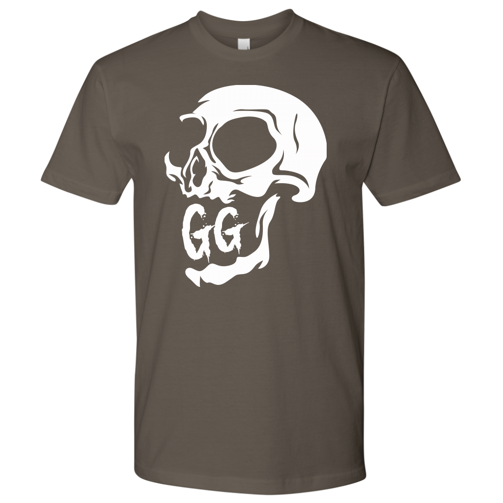 GRUMPY GUY CREEPY SKULL TSHIRT