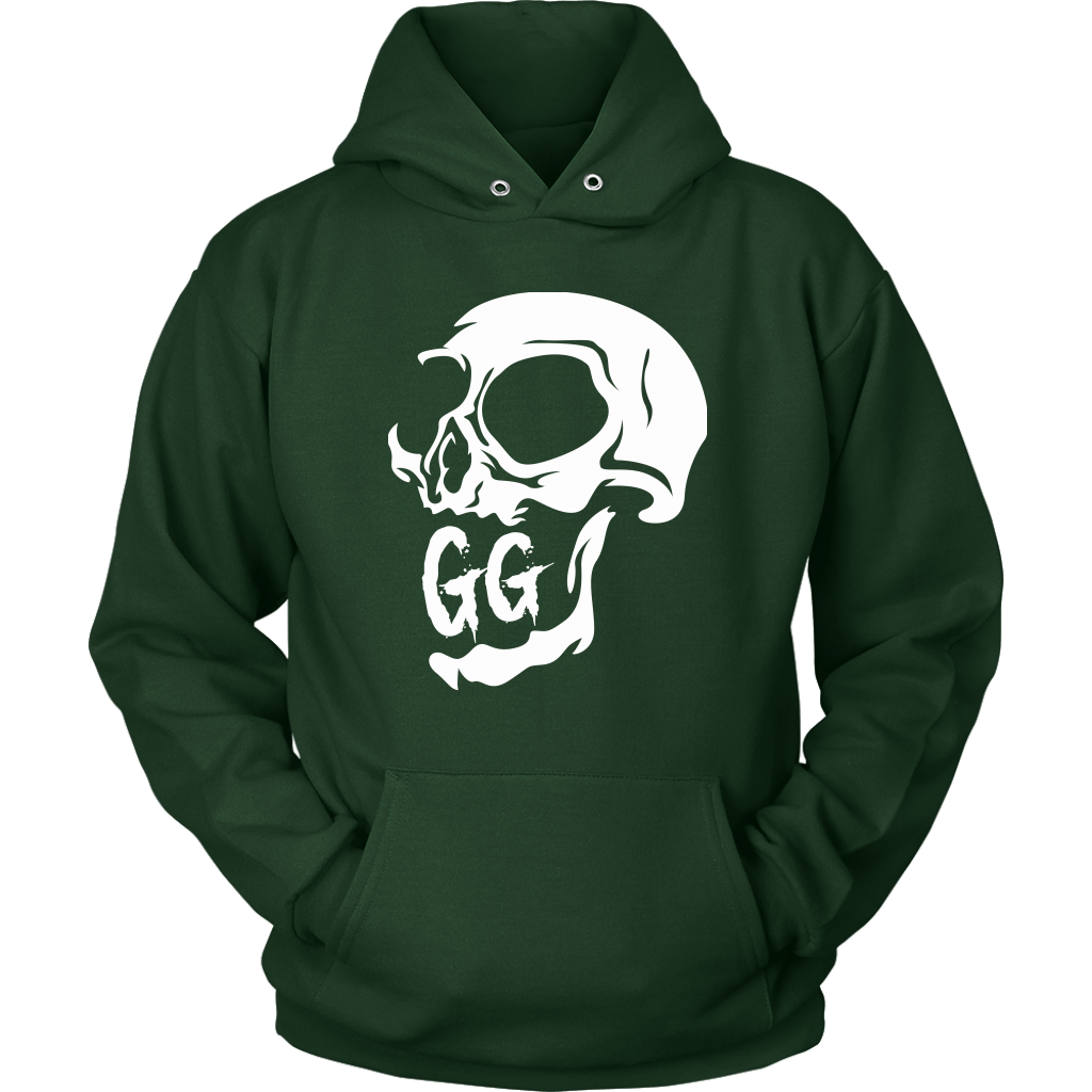 GRUMPY CREEPY SKULL HOODIE