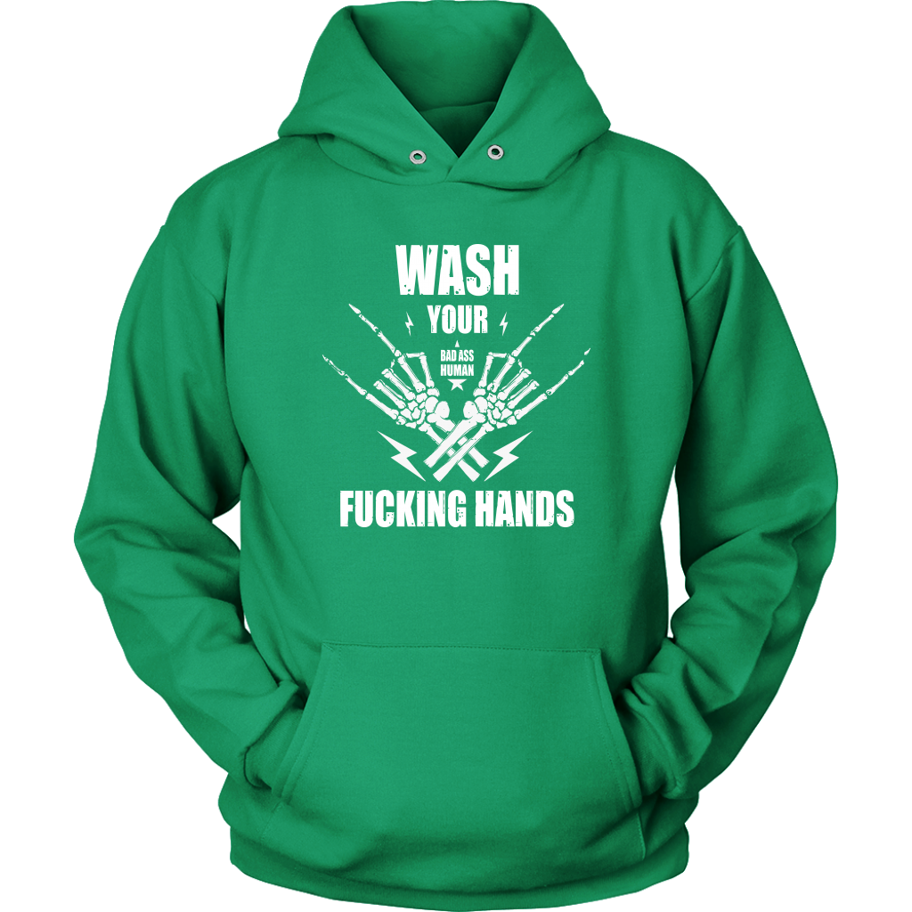 WASH YOUR ROCK HANDS HOODIE